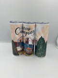 Let’s Go Camping 20oz Skinny Tumbler | Camping Coffee Stainless Steel Travel Cup KRC Custom Design