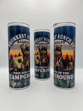 Funny Camping Bear 20oz Tumbler | Drunkest Bunch at the Campground Stainless Steel Cup KRC Custom Design