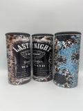 Last Night Funny Drinking Quote 4-in-1 Can Koozie | Insulated Alcohol Drink Holder KRC Custom Design