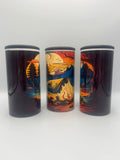 Campfire Nights 4-in-1 Can Koozie | Outdoor Camping Insulated Drink Holder KRC Custom Design