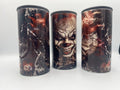 Sinister Horror Clown 4-in-1 Can Koozie | Dark Spooky Insulated Drink Holder KRC Custom Design