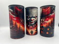 Creepy Horror Clown 4-in-1 Can Koozie | Spooky Insulated Drink Holder KRC Custom Design